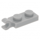 LEGO lapos elem 1x2 vízszintes fogóval, világosszürke (63868)